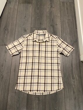 Icebreaker Wool Blend Short Sleeve Button Up Shirt Size S